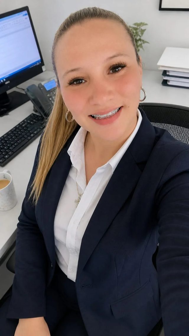 Retrato de Angelica Milena Acosta, Presidente y Representante Legal de Producciones Camaleón